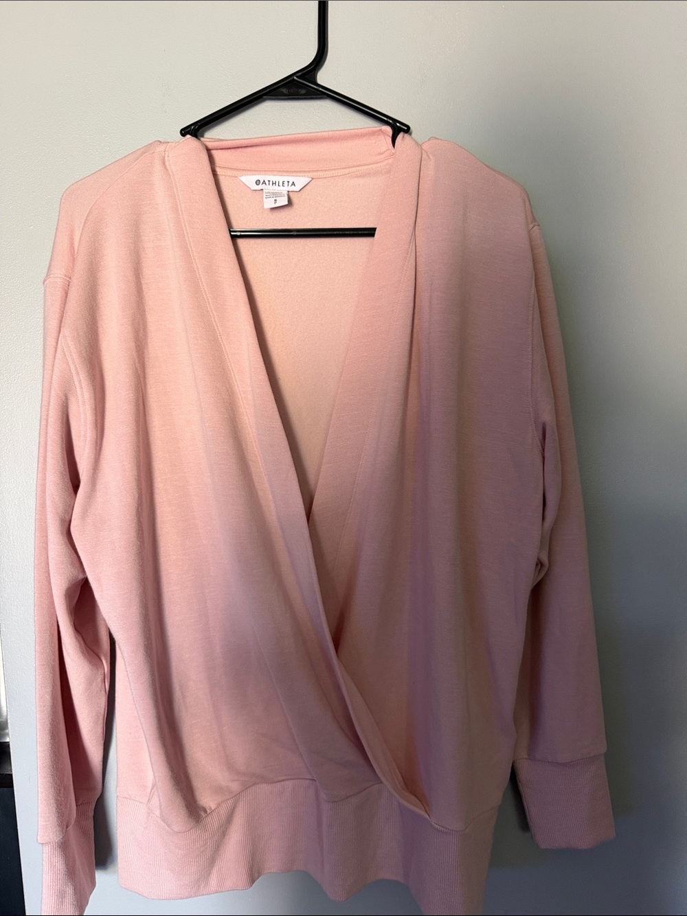 Athleta Blush Pink Wrap-Front Top